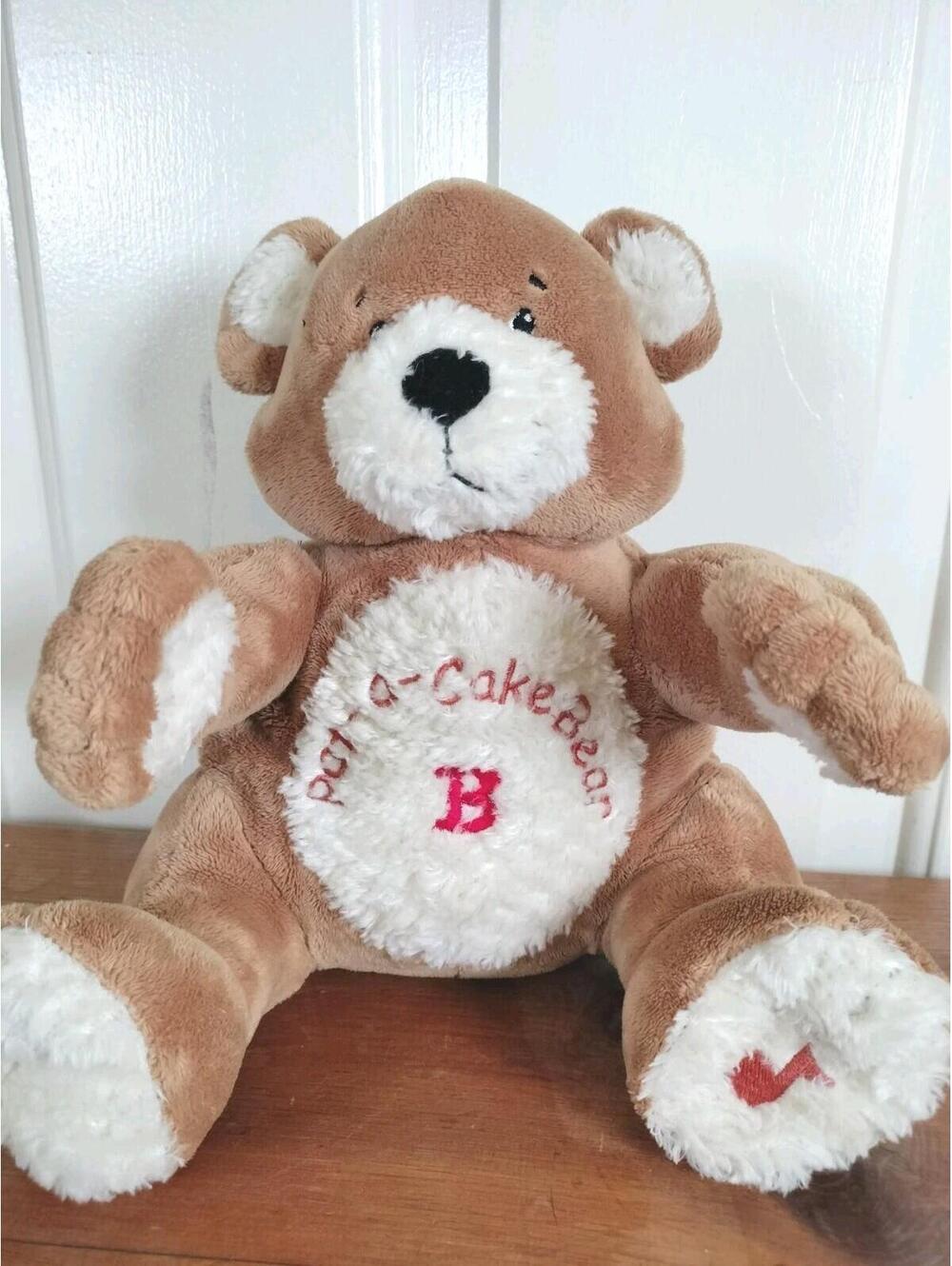 2002 The First Years Pat-a-Cake Bear Musical Plush #2953 - Sings & Lights Up